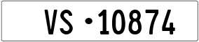 Trailer License Plate